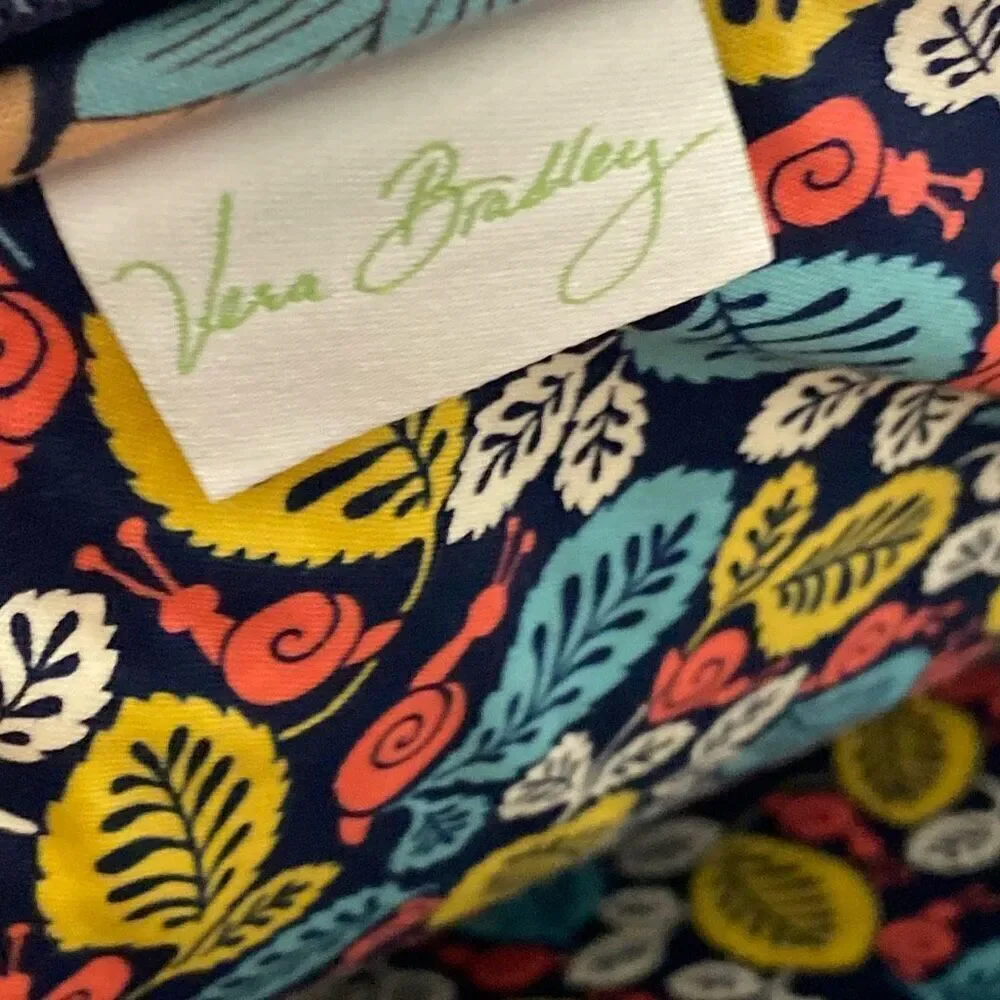 Vera Bradley Sun Valley Quilted Floral Laptop Bag & Tech Sleeve Set Navy Multi